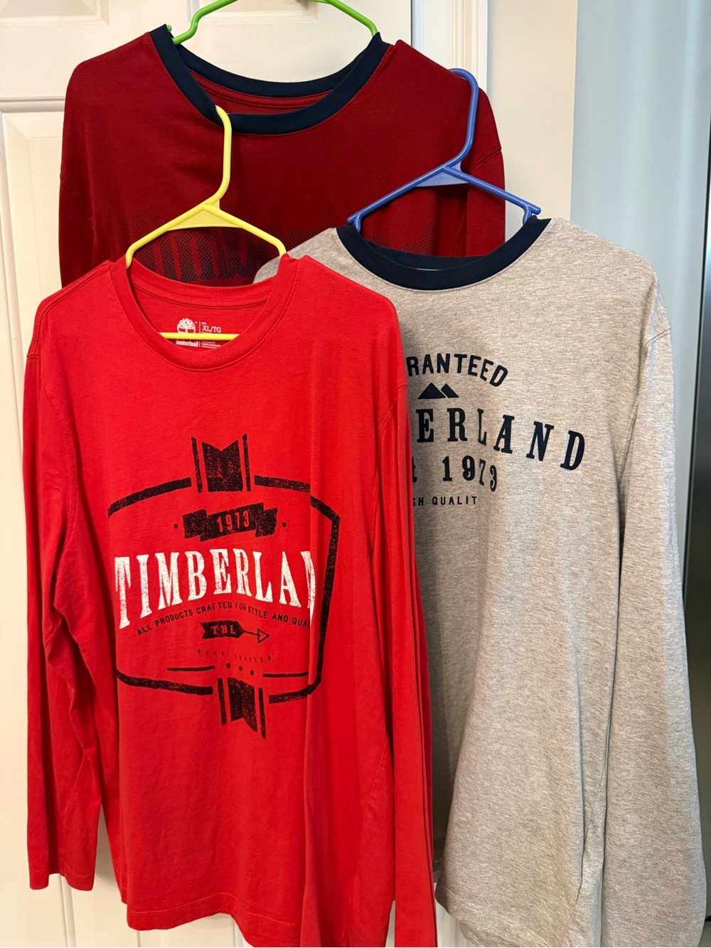 Bundle of three Men’s Timberland  Long-Sleeve Logo Tees